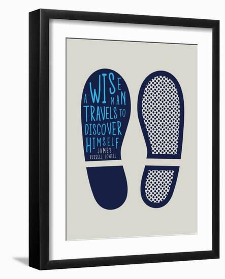 A Wise Man Travels to Discover Himself-null-Framed Art Print