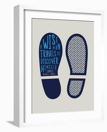 A Wise Man Travels to Discover Himself-null-Framed Art Print