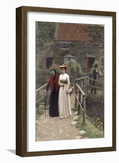 A Wistful Glance, 1897-Edmund Blair Leighton-Framed Giclee Print