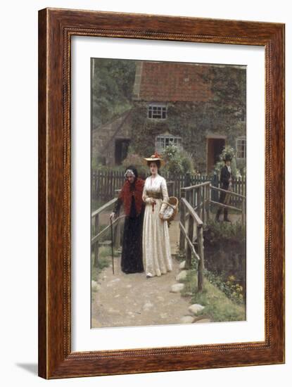 A Wistful Glance, 1897-Edmund Blair Leighton-Framed Giclee Print