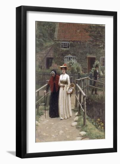 A Wistful Glance, 1897-Edmund Blair Leighton-Framed Giclee Print