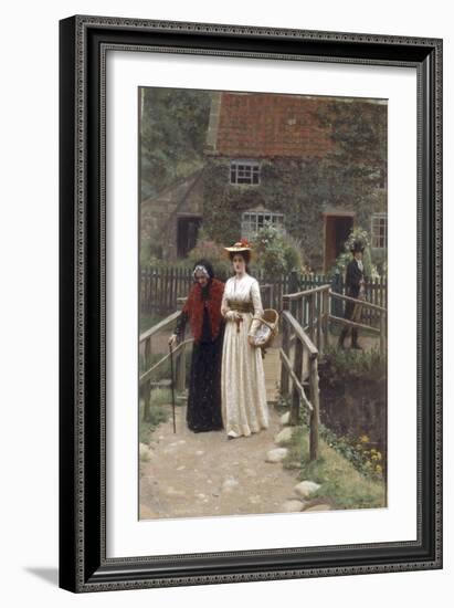 A Wistful Glance, 1897-Edmund Blair Leighton-Framed Giclee Print