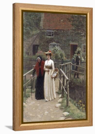 A Wistful Glance, 1897-Edmund Blair Leighton-Framed Premier Image Canvas