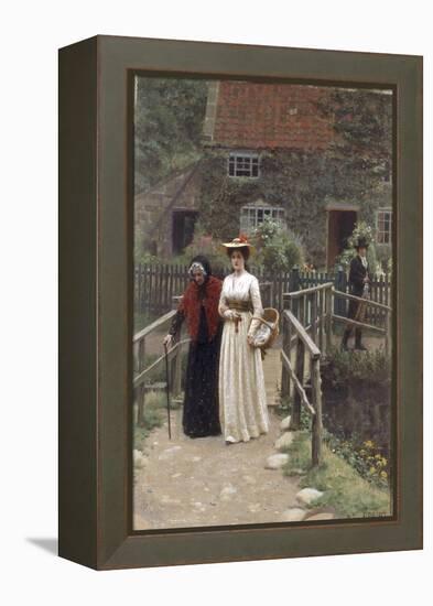 A Wistful Glance, 1897-Edmund Blair Leighton-Framed Premier Image Canvas