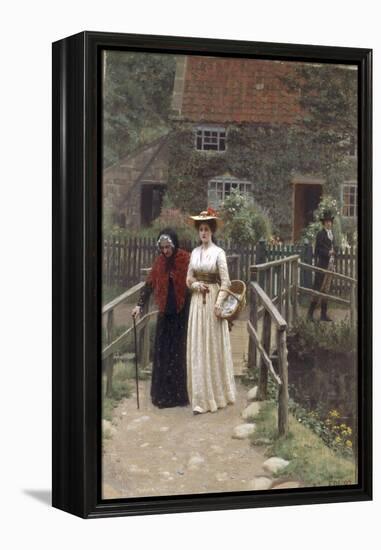 A Wistful Glance, 1897-Edmund Blair Leighton-Framed Premier Image Canvas