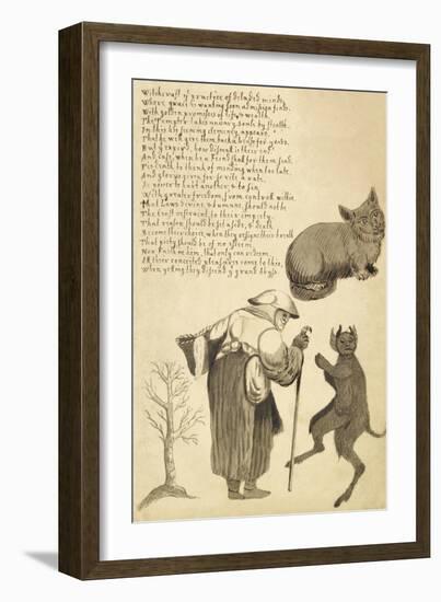 A Witch and Her Familiars-null-Framed Giclee Print