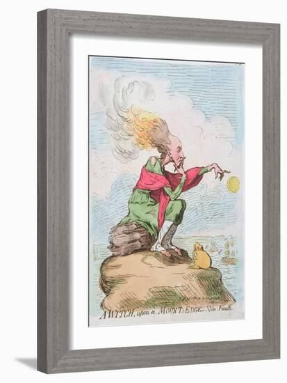 A Witch, Upon a Mount's Edge, or Fuzelli, Published by Hannah Humphrey in 1791-James Gillray-Framed Giclee Print