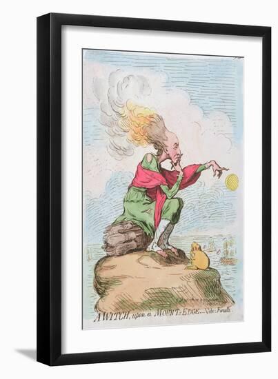 A Witch, Upon a Mount's Edge, or Fuzelli, Published by Hannah Humphrey in 1791-James Gillray-Framed Giclee Print