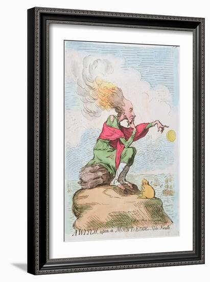 A Witch, Upon a Mount's Edge, or Fuzelli, Published by Hannah Humphrey in 1791-James Gillray-Framed Giclee Print