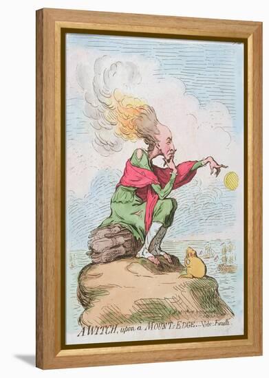 A Witch, Upon a Mount's Edge, or Fuzelli, Published by Hannah Humphrey in 1791-James Gillray-Framed Premier Image Canvas
