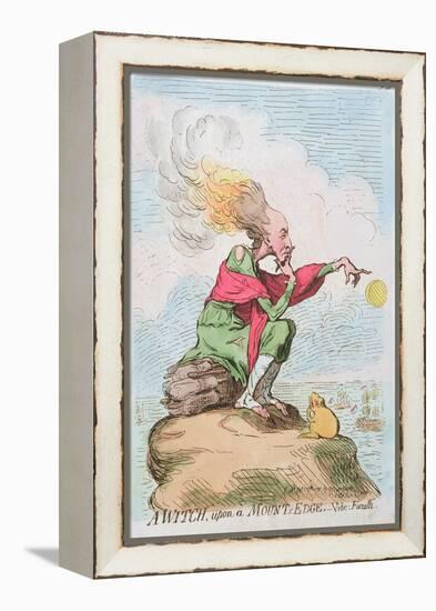 A Witch, Upon a Mount's Edge, or Fuzelli, Published by Hannah Humphrey in 1791-James Gillray-Framed Premier Image Canvas