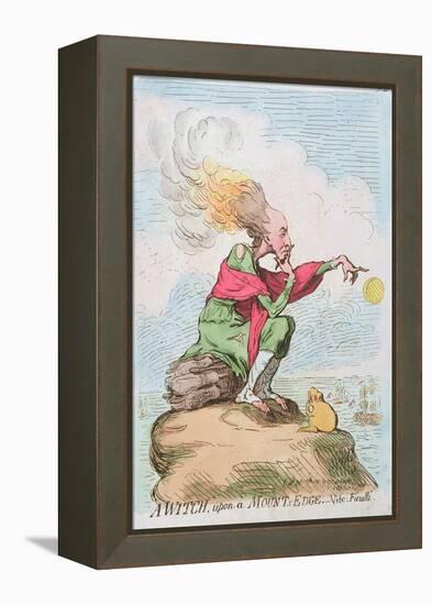 A Witch, Upon a Mount's Edge, or Fuzelli, Published by Hannah Humphrey in 1791-James Gillray-Framed Premier Image Canvas