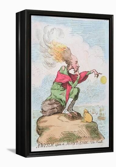 A Witch, Upon a Mount's Edge, or Fuzelli, Published by Hannah Humphrey in 1791-James Gillray-Framed Premier Image Canvas