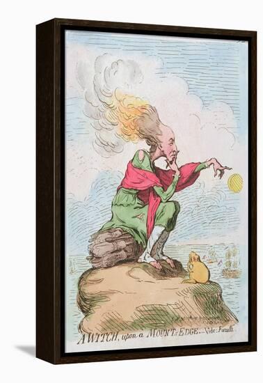 A Witch, Upon a Mount's Edge, or Fuzelli, Published by Hannah Humphrey in 1791-James Gillray-Framed Premier Image Canvas