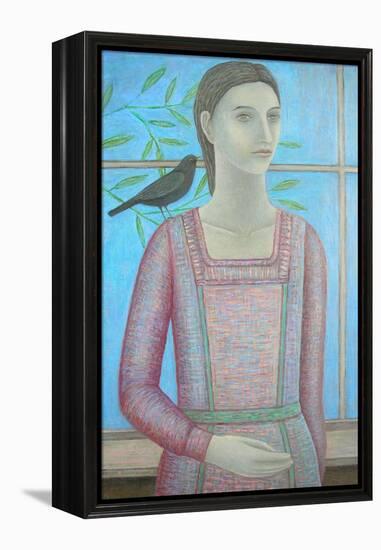 A Woman and a Blackbird are One-Ruth Addinall-Framed Premier Image Canvas