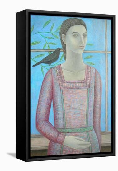 A Woman and a Blackbird are One-Ruth Addinall-Framed Premier Image Canvas