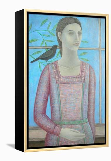 A Woman and a Blackbird are One-Ruth Addinall-Framed Premier Image Canvas