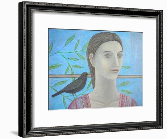 A Woman and a Blackbird are One-Ruth Addinall-Framed Giclee Print