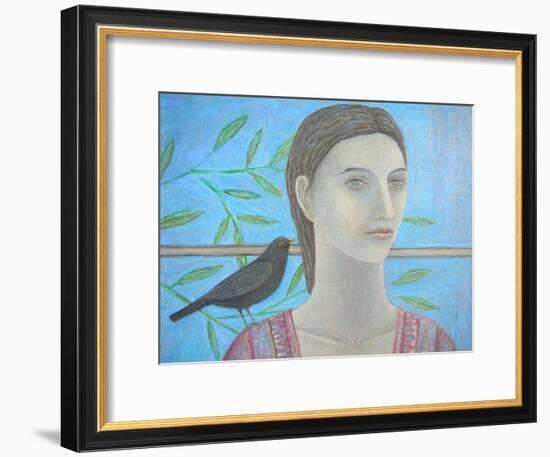 A Woman and a Blackbird are One-Ruth Addinall-Framed Giclee Print