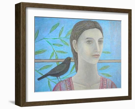 A Woman and a Blackbird are One-Ruth Addinall-Framed Giclee Print