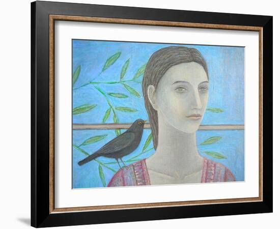 A Woman and a Blackbird are One-Ruth Addinall-Framed Giclee Print