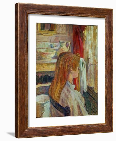 A Woman at Her Window, 1893-Henri de Toulouse-Lautrec-Framed Giclee Print