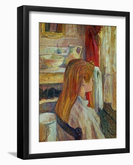 A Woman at Her Window, 1893-Henri de Toulouse-Lautrec-Framed Giclee Print