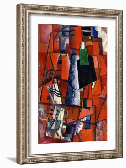 A Woman at the Piano, 1913-Kazimir Malevich-Framed Giclee Print