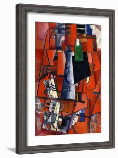 A Woman at the Piano, 1913-Kazimir Malevich-Framed Giclee Print