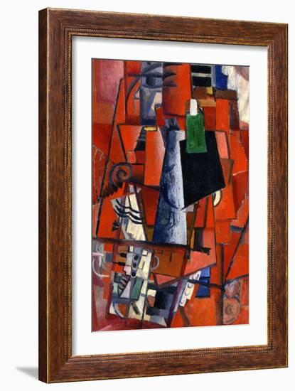 A Woman at the Piano, 1913-Kazimir Malevich-Framed Giclee Print