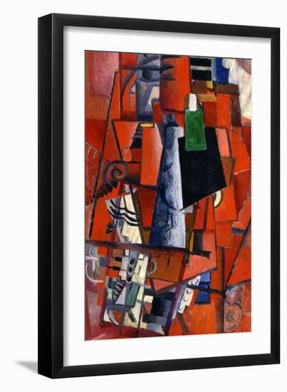 A Woman at the Piano, 1913-Kazimir Malevich-Framed Giclee Print