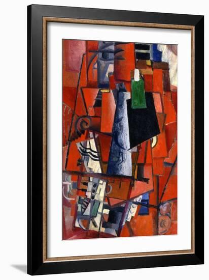 A Woman at the Piano, 1913-Kazimir Malevich-Framed Giclee Print