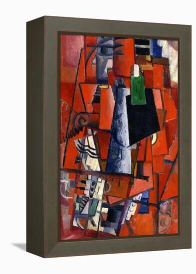 A Woman at the Piano, 1913-Kazimir Malevich-Framed Premier Image Canvas