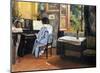 A Woman at the Piano-Félix Vallotton-Mounted Giclee Print