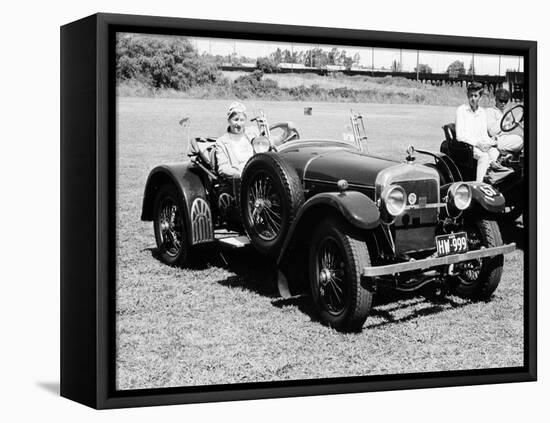 A Woman at the Wheel of a 3.6 Litre 1914 Hispano-Suiza Alfonso XIII, Sydney, Australia-null-Framed Premier Image Canvas