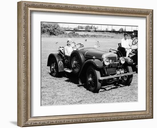 A Woman at the Wheel of a 3.6 Litre 1914 Hispano-Suiza Alfonso XIII, Sydney, Australia-null-Framed Photographic Print