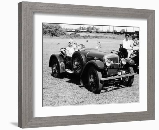 A Woman at the Wheel of a 3.6 Litre 1914 Hispano-Suiza Alfonso XIII, Sydney, Australia-null-Framed Photographic Print