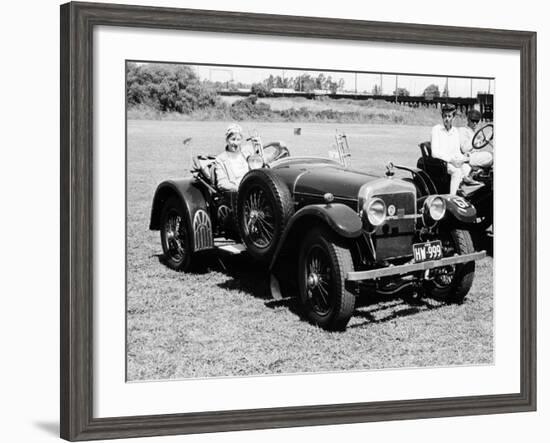 A Woman at the Wheel of a 3.6 Litre 1914 Hispano-Suiza Alfonso XIII, Sydney, Australia-null-Framed Photographic Print