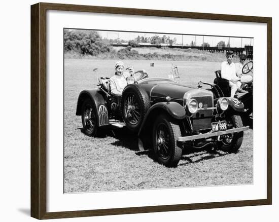 A Woman at the Wheel of a 3.6 Litre 1914 Hispano-Suiza Alfonso XIII, Sydney, Australia-null-Framed Photographic Print