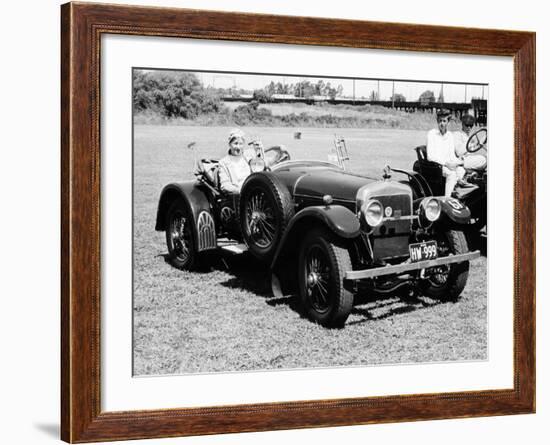 A Woman at the Wheel of a 3.6 Litre 1914 Hispano-Suiza Alfonso XIII, Sydney, Australia-null-Framed Photographic Print