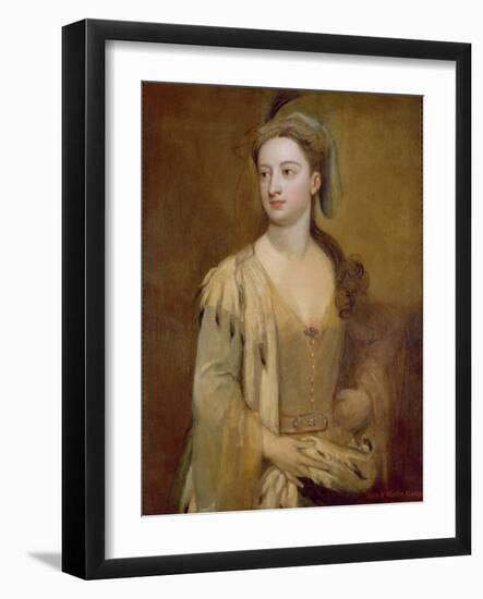 A Woman, Called Lady Mary Wortley Montagu, c.1715-20-Godfrey Kneller-Framed Giclee Print