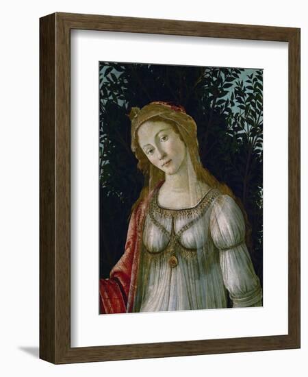 A Woman, Central Figure, Detail from Primavera-Sandro Botticelli-Framed Giclee Print
