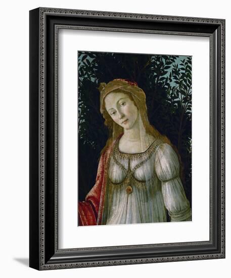 A Woman, Central Figure, Detail from Primavera-Sandro Botticelli-Framed Giclee Print