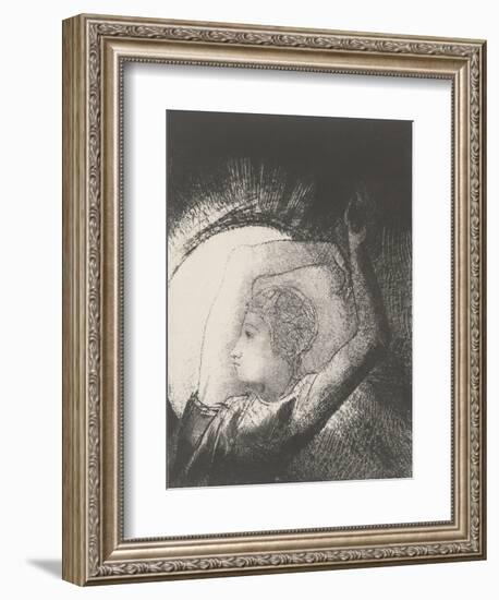 A Woman Clothed by the Sun, 1899-Odilon Redon-Framed Giclee Print