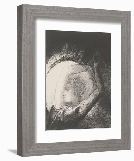 A Woman Clothed by the Sun, 1899-Odilon Redon-Framed Giclee Print