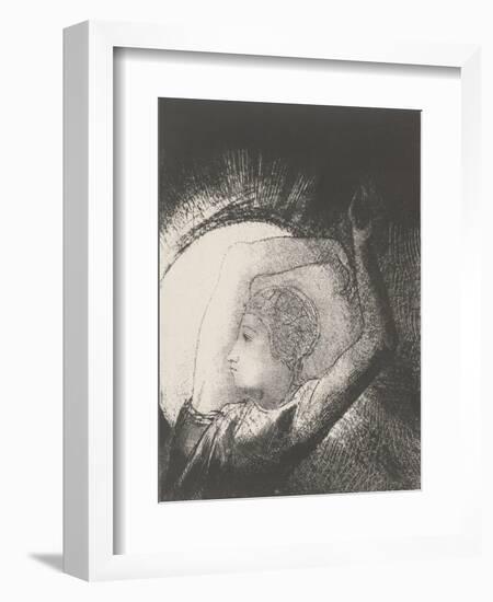 A Woman Clothed by the Sun, 1899-Odilon Redon-Framed Giclee Print