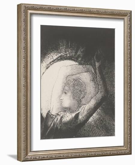 A Woman Clothed by the Sun, 1899-Odilon Redon-Framed Giclee Print