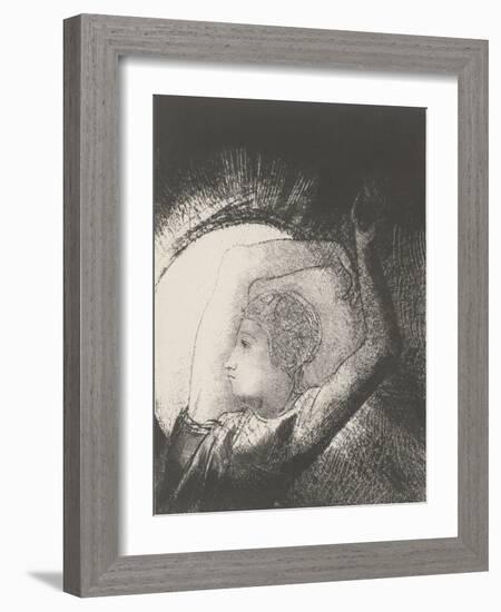 A Woman Clothed by the Sun, 1899-Odilon Redon-Framed Giclee Print