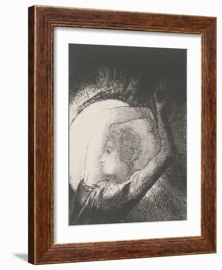 A Woman Clothed by the Sun, 1899-Odilon Redon-Framed Giclee Print