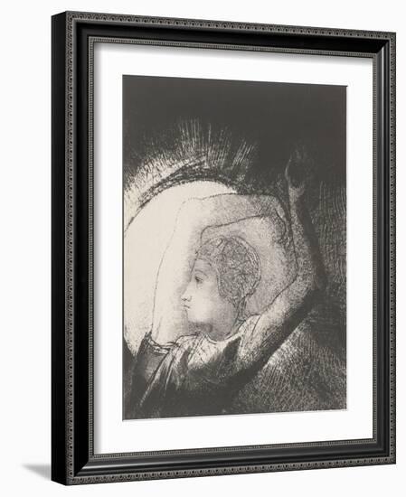 A Woman Clothed by the Sun, 1899-Odilon Redon-Framed Giclee Print